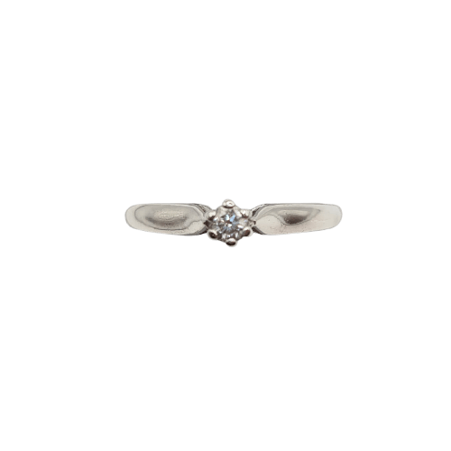 Bague solitaire en or blanc 18k 58 Facettes #5071