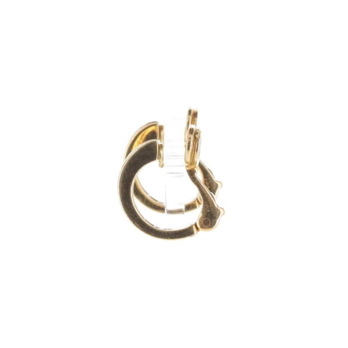 Boucles d'oreilles Chaumet - Boucles d’oreilles créoles en or jaune 18 K et diamants 58 Facettes 2.17582