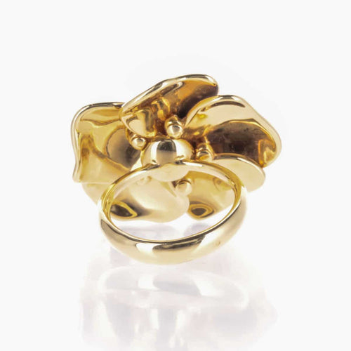 Bague 52 Nardi - Bague en or jaune 18 K émaillée, saphirs jaunes et diamants 58 Facettes 2.16743