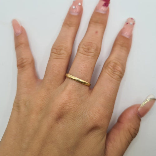 Bague alliance en or jaune 58 Facettes #BT18