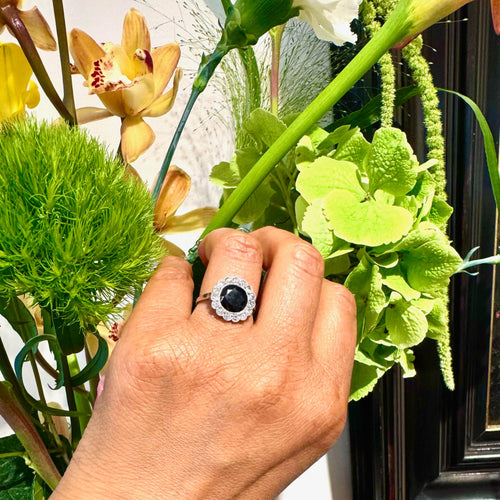 Bague 55 Bague Art déco en platine, saphir et diamants 58 Facettes 8E839DFE69BD4C69A5DE6153CFECA1BC