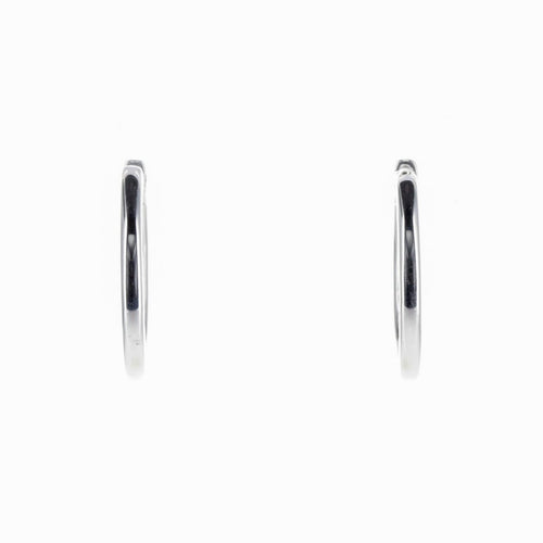 Boucles d'oreilles Boucles d’oreilles créoles en or blanc 18 K et diamants 58 Facettes 2.18048