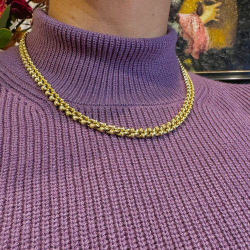 Collier Urbano - Collier maille gourmette fantaisie en or jaune 18 carats 58 Facettes 939A306997634991B33A16A5D06D07CB