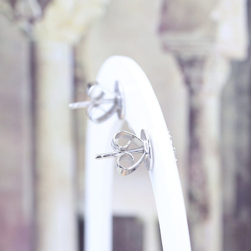 Boucles d'oreilles Boucles d’oreilles en or blanc 18 carats et diamants, 0,54 ct 58 Facettes 2B-F