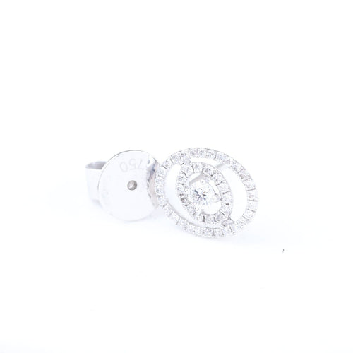 Boucles d'oreilles Boucles d’oreilles en or blanc 18 carats et diamants, 0,54 ct 58 Facettes 2B-F