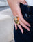 Bague 55 Cartier Panthère - Bague en or jaune 18k, péridots et onyx 58 Facettes 2.18223