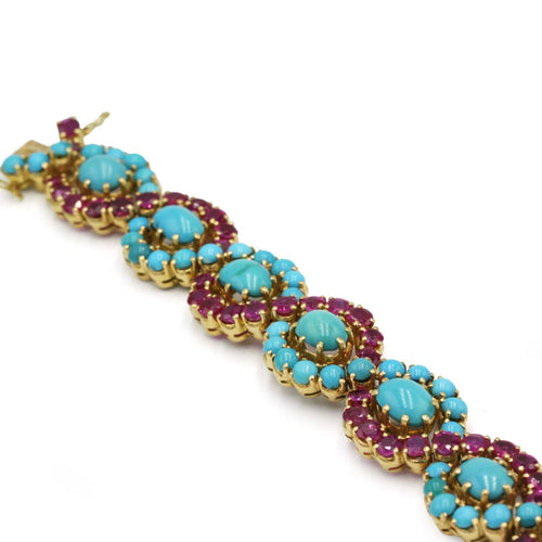 Barrette en or 750, diamants et saphirs 58 Facettes 1285