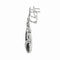 Boucles d'oreilles Boucles d’oreilles en or blanc 18 K avec diamants et onyx 58 Facettes 2.18388