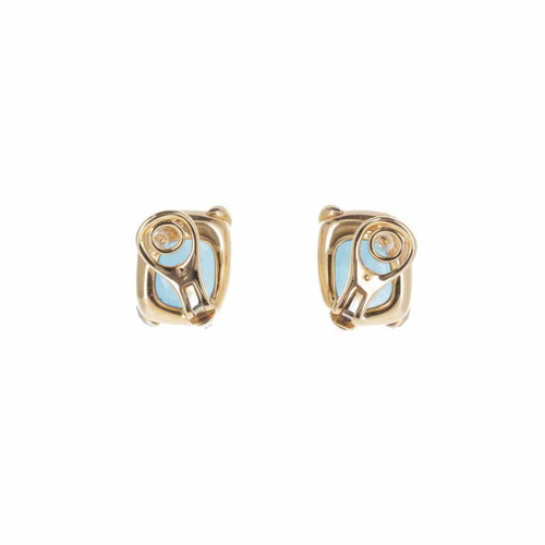 Boucles d'oreilles Pomellato Ritratto - Boucles d’oreilles en or rose avec topazes London et diamants 58 Facettes 2.18436
