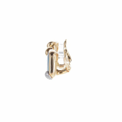 Boucles d'oreilles Pomellato Ritratto - Boucles d’oreilles en or rose avec topazes London et diamants 58 Facettes 2.18436