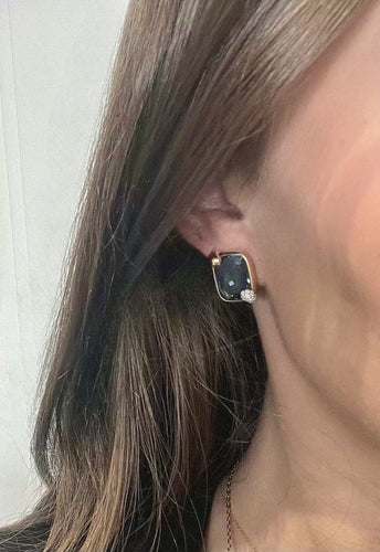 Boucles d'oreilles Pomellato Ritratto - Boucles d’oreilles en or rose avec topazes London et diamants 58 Facettes 2.18436