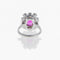 Bague 44 Bague en platine avec diamants et rubis rose 58 Facettes 2.18772
