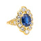 Bague 54 Bague Pompadour en or jaune 18k, saphir et diamants 58 Facettes 5138891CN