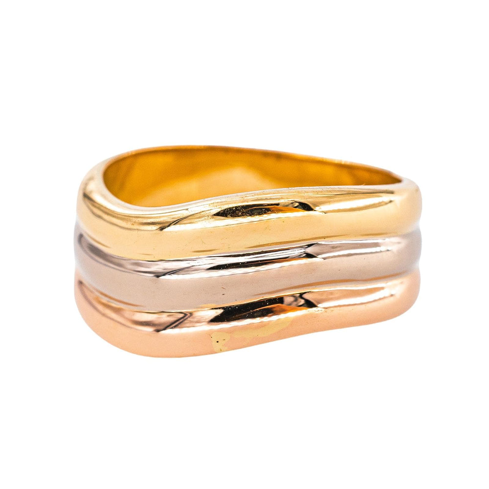 Cartier - Bague Atlantis en or jaune, blanc et rose 750 - 58 Facettes