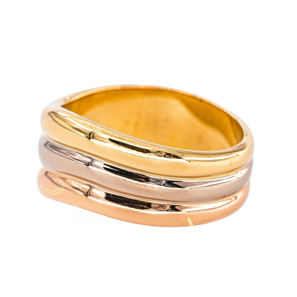 Cartier - Bague Atlantis en or jaune, blanc et rose 750 - 58 Facettes