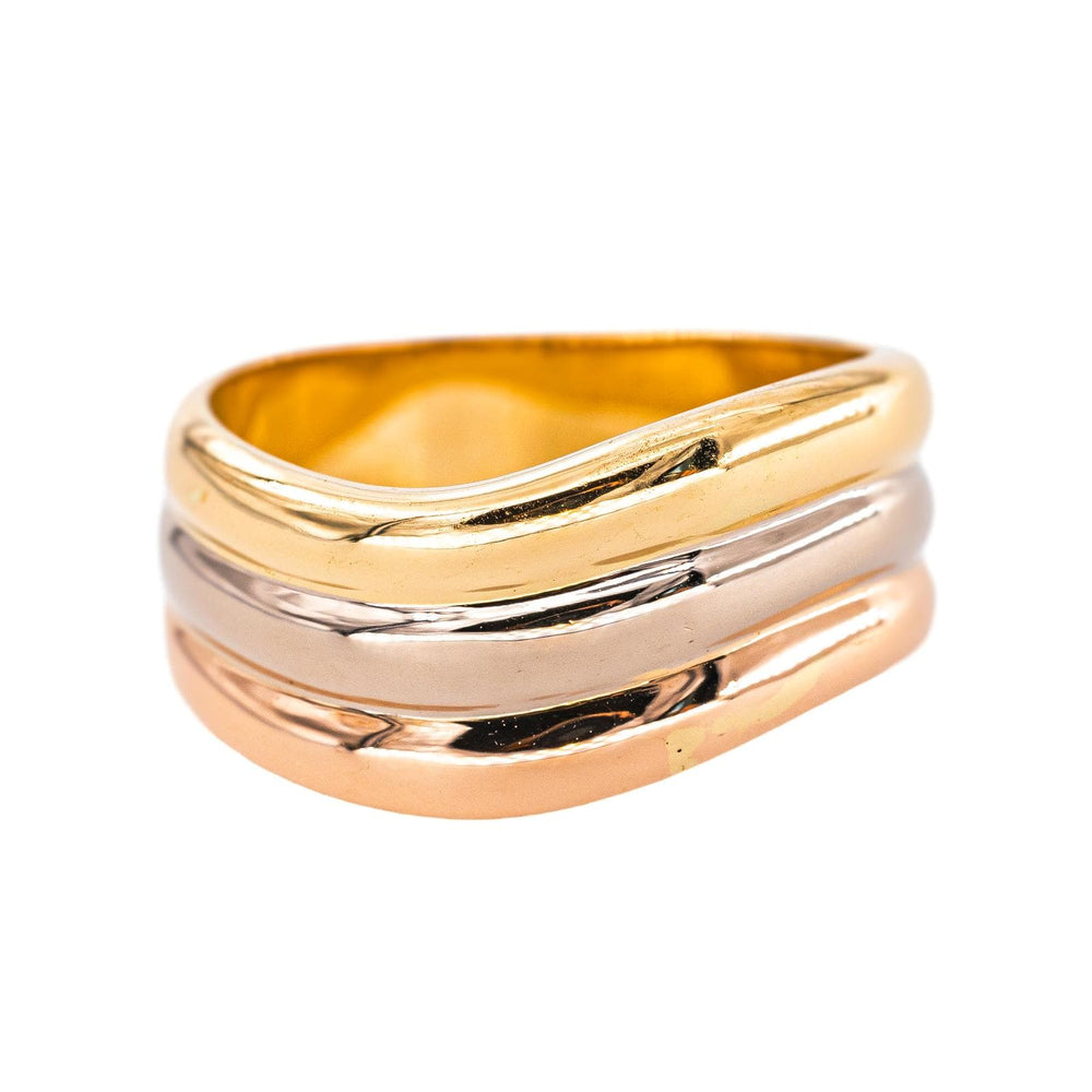 Cartier - Bague Atlantis en or jaune, blanc et rose 750 - 58 Facettes