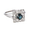 Bague 64 Bague en or blanc 18 carats, saphir et diamants 58 Facettes 5992238CN