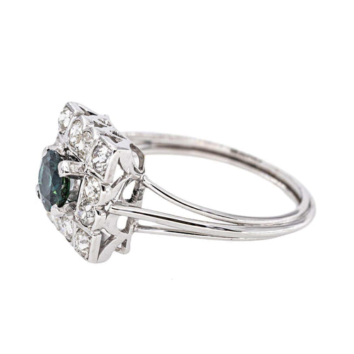 Bague 64 Bague en or blanc 18 carats, saphir et diamants 58 Facettes 5992238CN