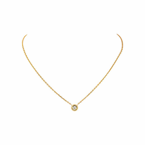 Collier Collier maille forçat en or jaune 18k avec diamant 58 Facettes 6072394CN