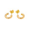 Boucles d'oreilles Créoles en or jaune 18 carats 58 Facettes 5980915CN