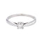 Bague 51 Bague solitaire en or blanc 18 carats avec diamant 58 Facettes 6026893CN