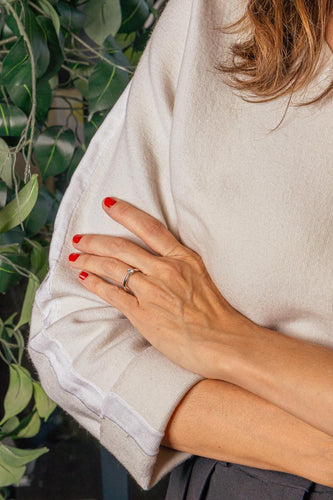 Bague 51 Bague solitaire en or blanc 18 carats avec diamant 58 Facettes 6026893CN