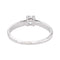 Bague 51 Bague solitaire en or blanc 18 carats avec diamant 58 Facettes 6026893CN