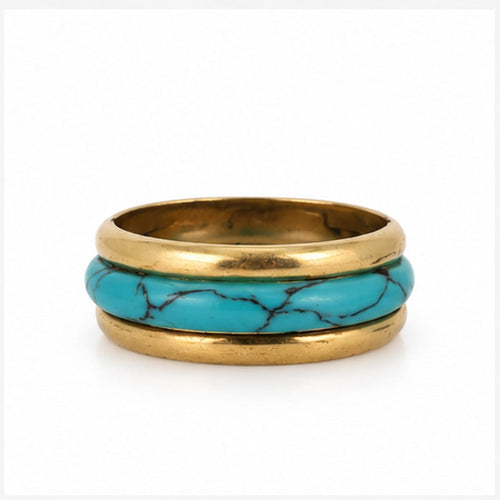 Bague 59 Bague transformable en or jaune 750‰ avec trois anneaux interchangeables 58 Facettes B26347-1
