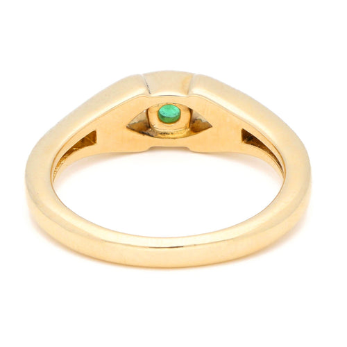 Bague 53 GLAMIRA - Bague en or jaune 14k avec émeraude 58 Facettes 7293E2937EA1432EB2160657120EA0EA