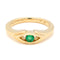 Bague 53 GLAMIRA - Bague en or jaune 14k avec émeraude 58 Facettes 7293E2937EA1432EB2160657120EA0EA