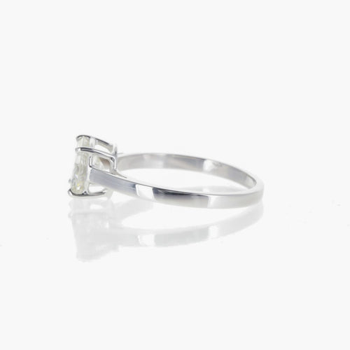 Bague 53 Bague solitaire diamant 1,27 ct J/SI1 en or blanc 58 Facettes 2.16967