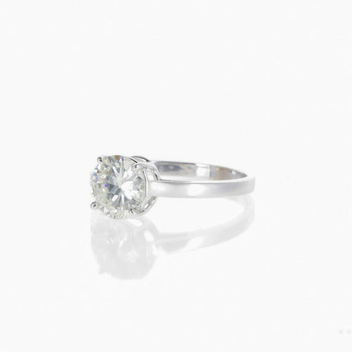 Bague 53 Bague solitaire diamant 1,27 ct J/SI1 en or blanc 58 Facettes 2.16967