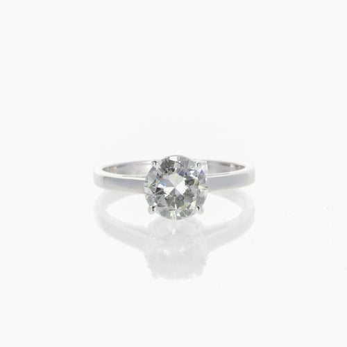 Bague 53 Bague solitaire diamant 1,27 ct J/SI1 en or blanc 58 Facettes 2.16967