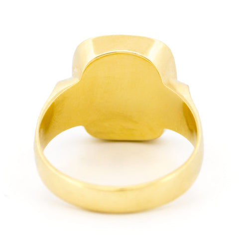 Bague 66 Bague chevalière armoriée en or 14k et cornaline intaille 58 Facettes 84EF1785073345599B2E6B4BC7956834