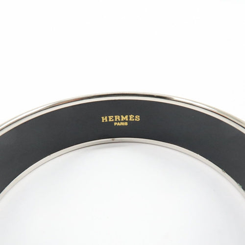 Bracelet Hermès - Bracelet en métal plaqué argent à émail imprimé 58 Facettes cqhmzbvyzl