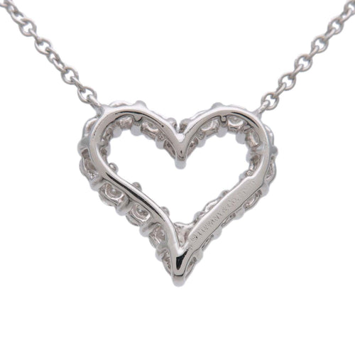 Collier Tiffany & Co. - Pendentif cœur en platine avec diamants 58 Facettes g6ps1b2ynv