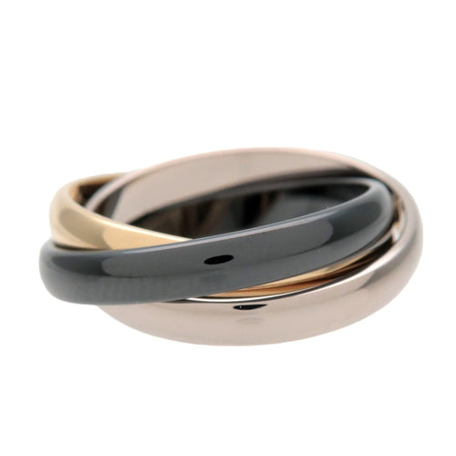 Bague 50 Cartier Trinity - Bague en or blanc 18k et céramique 58 Facettes uwjewapi1t