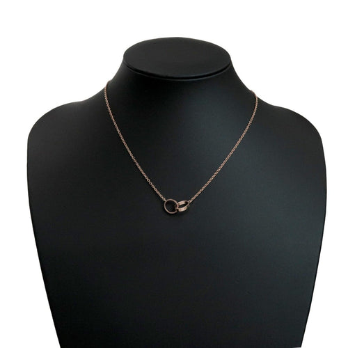 Collier Cartier - Collier Love Interlocking en or rose 18k 58 Facettes ljagcymb1p