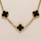 Collier Van Cleef & Arpels Alhambra - Sautoir 20 motifs en or jaune 18 K et onyx 58 Facettes 2.19219