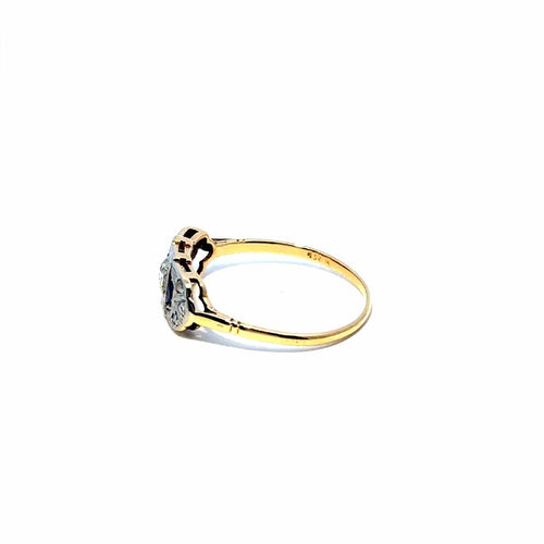 Bague 56 Bague Art déco en or, diamants et saphirs 58 Facettes 50560