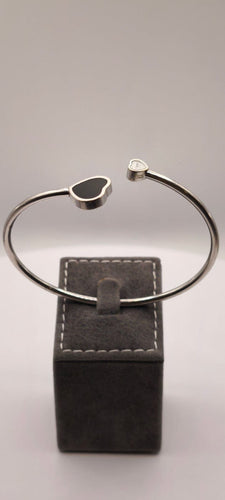 Bracelet Chopard Happy Hearts - Bracelet jonc en or blanc 18 carats 58 Facettes Valuor Modèle-017