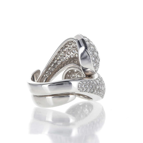 Bague 53 Cartier Le Yin et le Yang - Bague en or blanc 18 ct et diamants 58 Facettes 2.19099