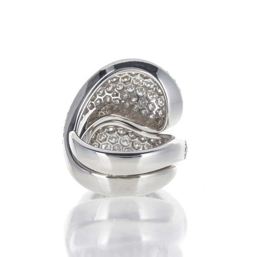 Bague 53 Cartier Le Yin et le Yang - Bague en or blanc 18 ct et diamants 58 Facettes 2.19099