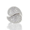 Bague 53 Cartier Le Yin et le Yang - Bague en or blanc 18 ct et diamants 58 Facettes 2.19099