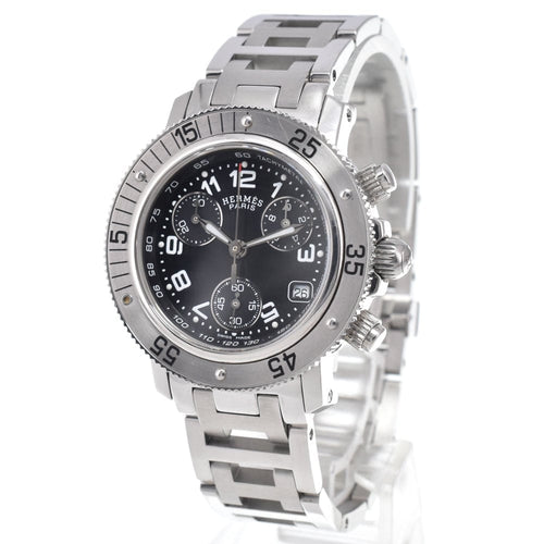 Hermès - Montre Clipper Diver chronographe à quartz en acier inoxydable 58 Facettes o256i3mjys