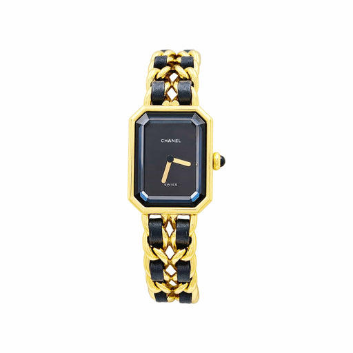 Chanel - Montre Première en acier plaqué or et cuir 58 Facettes 36115