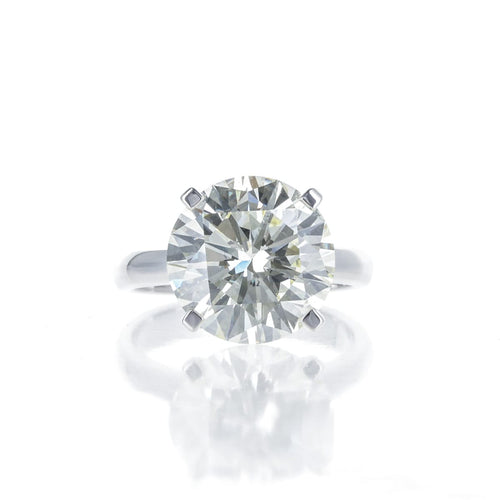 Bague 54 Bague solitaire diamant 7,66 ct M/VS2 IGI en or blanc 58 Facettes 2.18849