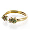 Bracelet Bracelet vintage à motifs grenouilles en or jaune 18 K et émail vert 58 Facettes 2.19153