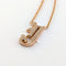 Collier Collier en or jaune 18 carats avec pendentif initiale J pavé de diamants 58 Facettes 38013