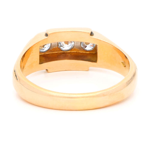 Bague 61 Bague trilogie en or blanc et or jaune 18k, diamants taille brillant 58 Facettes 6A6425E36CD842E88C0D2E6E1AA79B92
